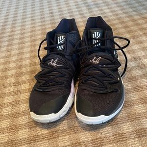 Kyrie 5s Black and White